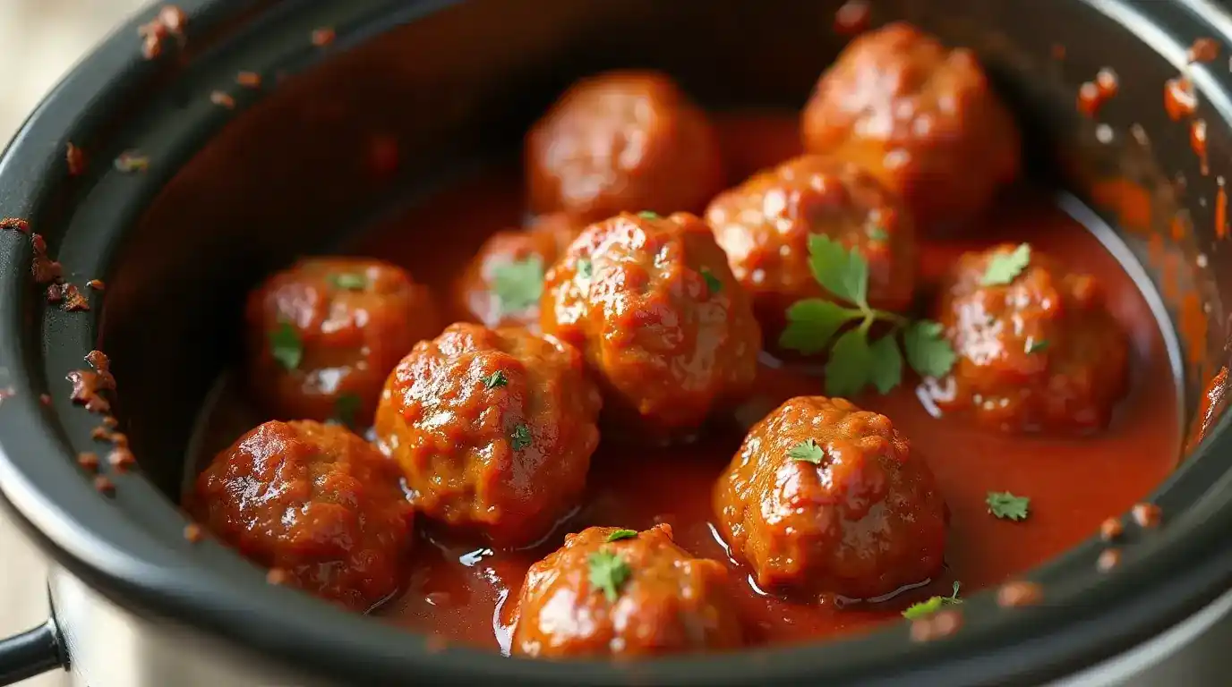 Crock Pot Mississippi Meatballs recipe